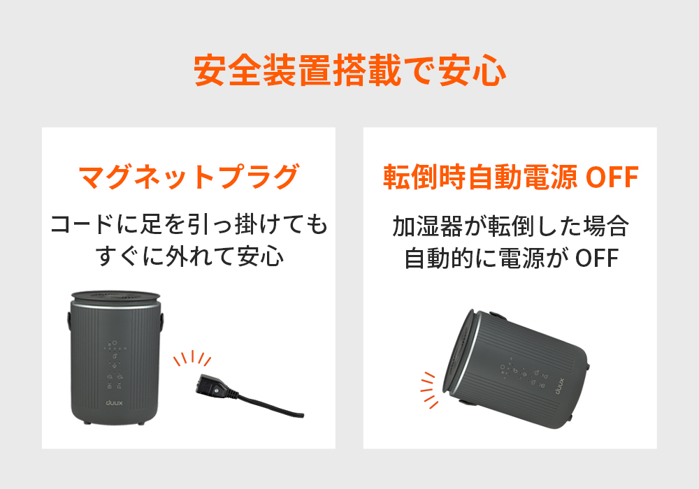 安心してお使いいただくために。