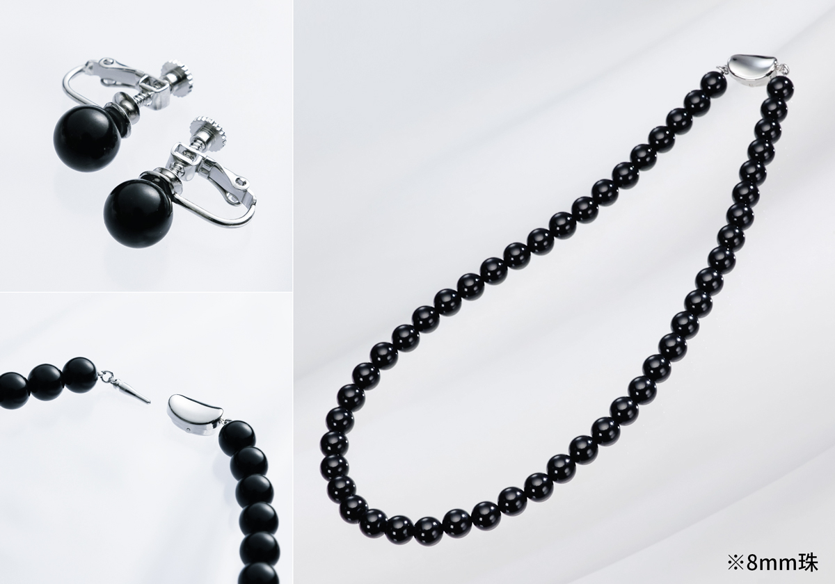 大珠淡水真珠のネックレス＆イヤリング