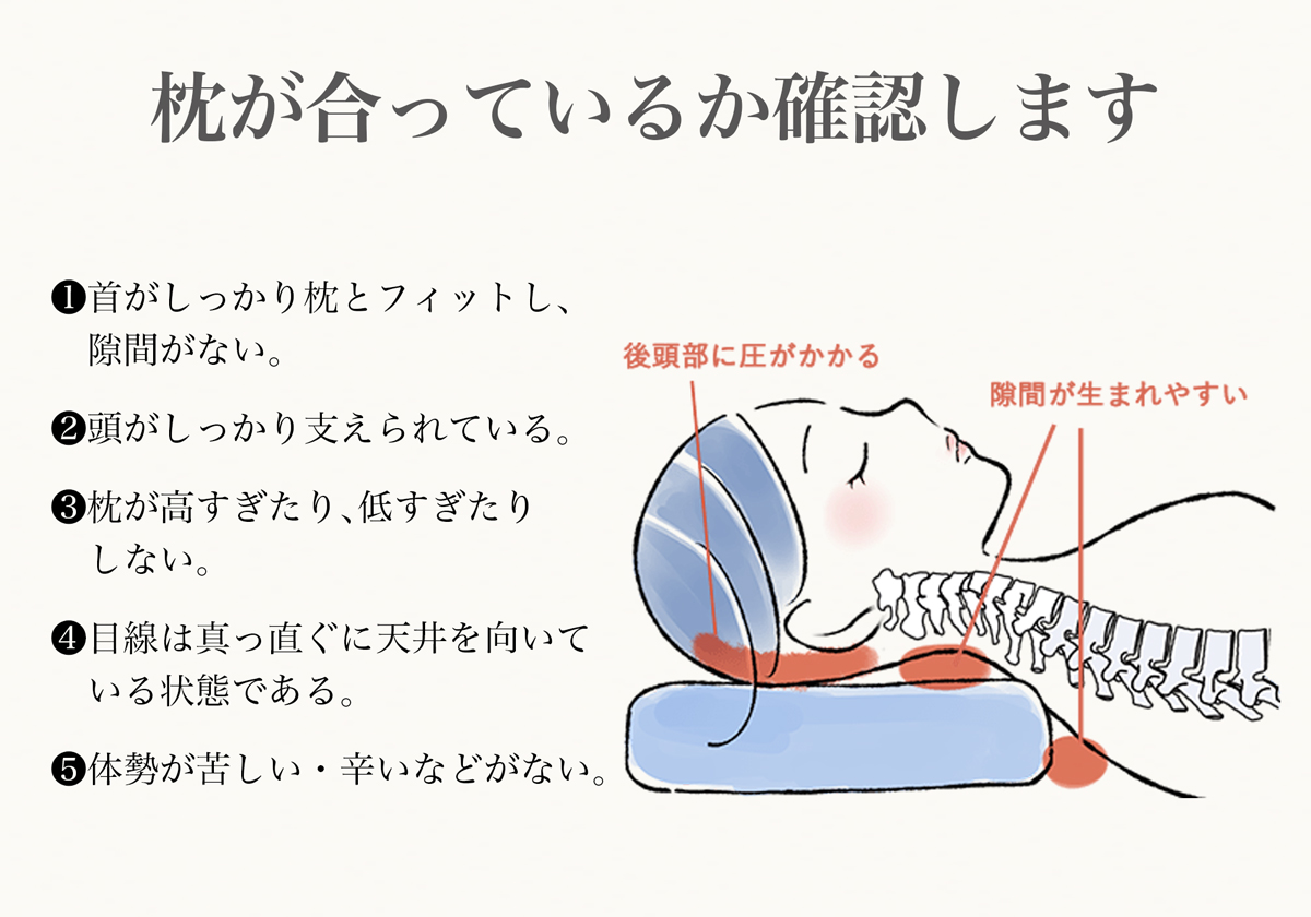 間違った枕選びが、睡眠トラブルの元に