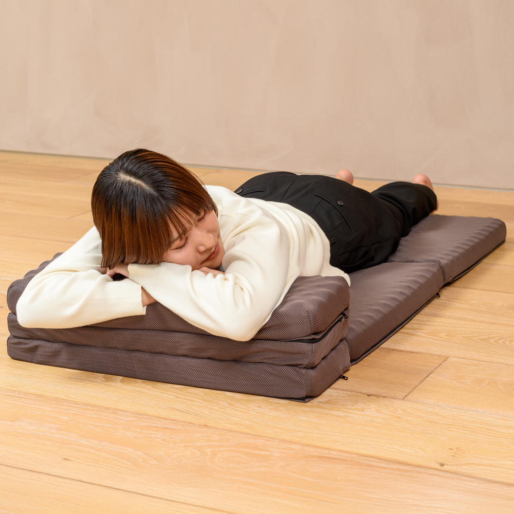 西川 ごろ寝マット ネイビー マットレス　2点 寝心地を追求した ごろ寝マットスイート 幅60×長さ180×厚さ6