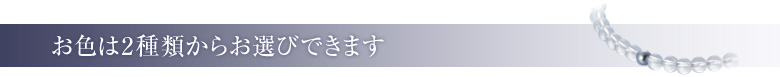 お色は2種類からお選びできます